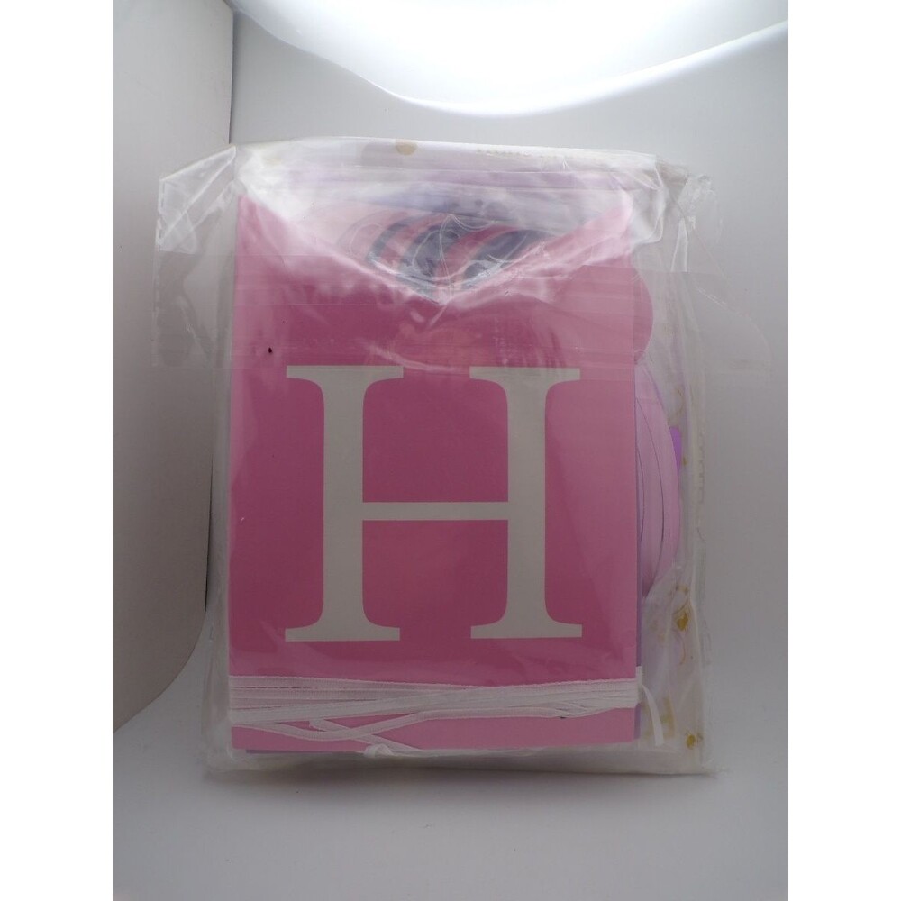 Crosize Pink Cardstock Letter H Party Hanging Decoration YX-03-0026-3